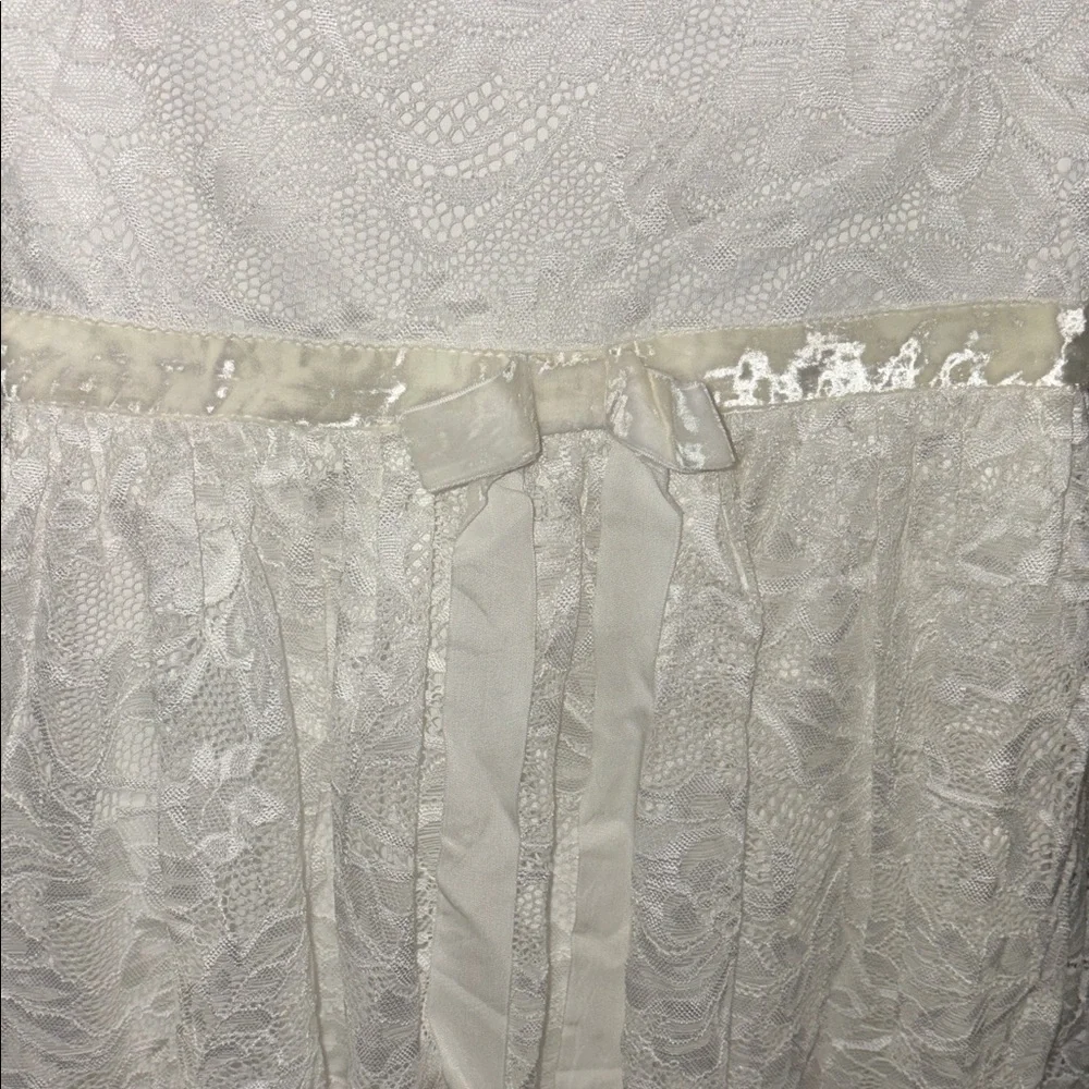 Chasing Fireflies Ivory Floral Lace Dress, Size 10